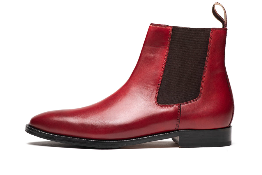 Chisel Toe Chelsea Boot - Dark Oxblood