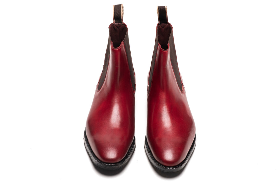 Chisel Toe Chelsea Boot - Dark Oxblood