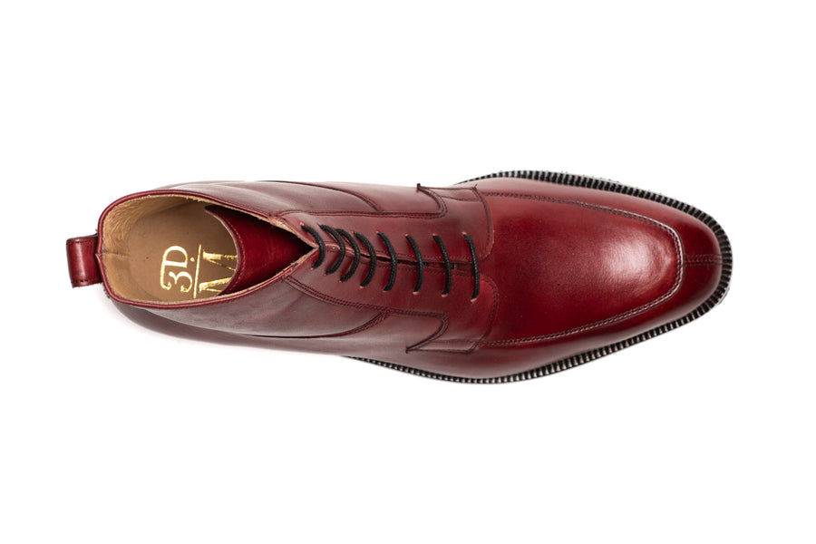 Apron Derby Boot - Dark Oxblood