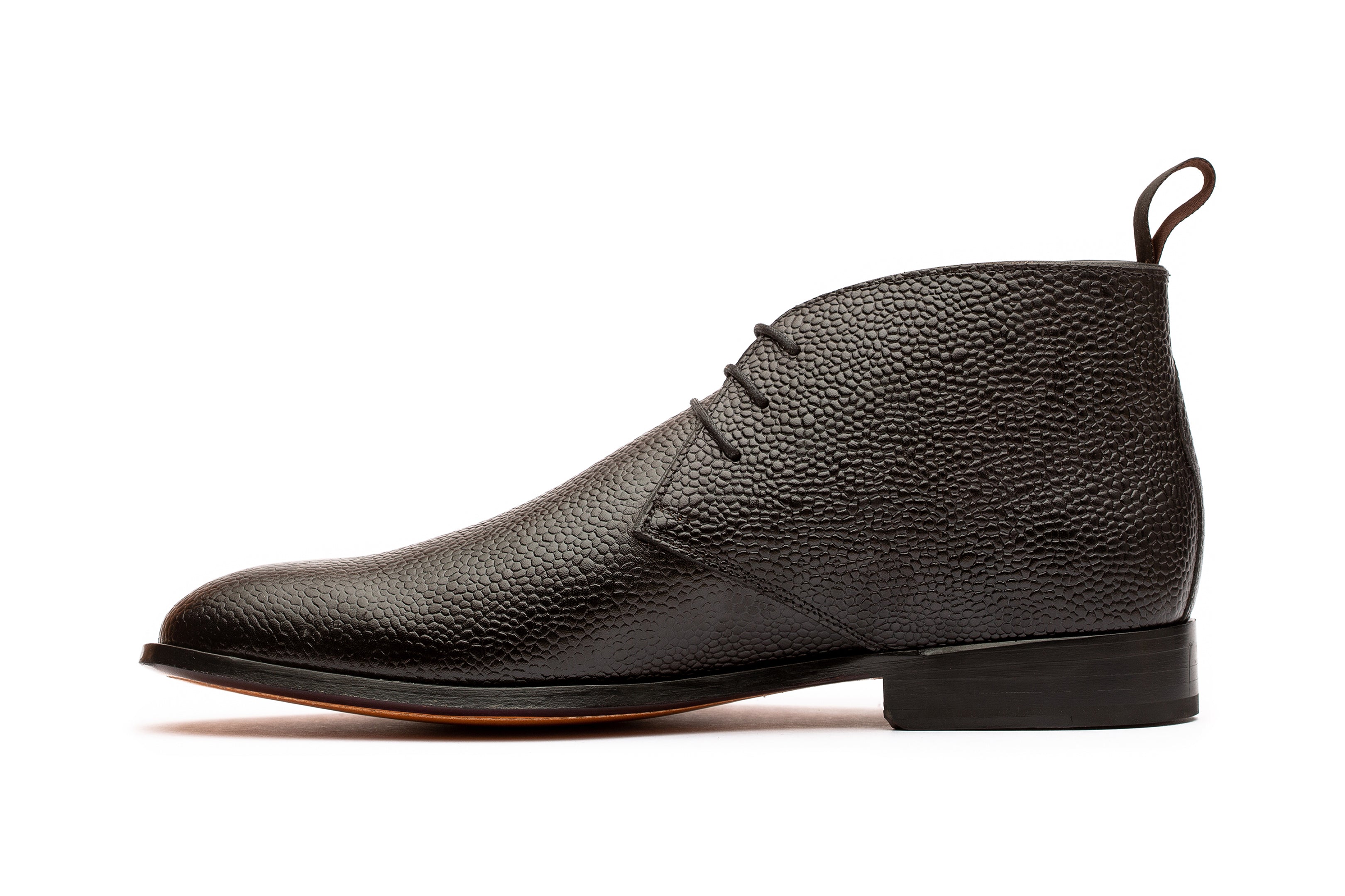 Chukka Boot Black Grain | Handcrafted Full-Grain Leather  display picture 2