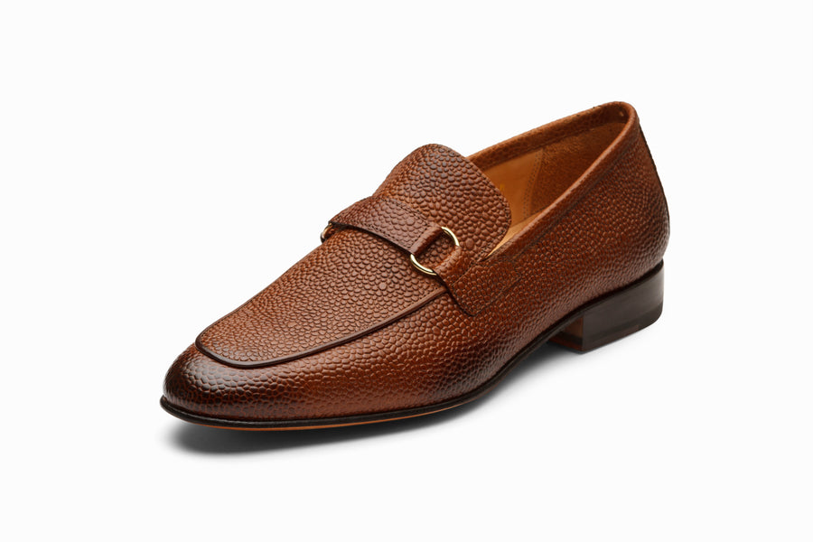 Lorenzo Leather Loafers- Cedar Grain