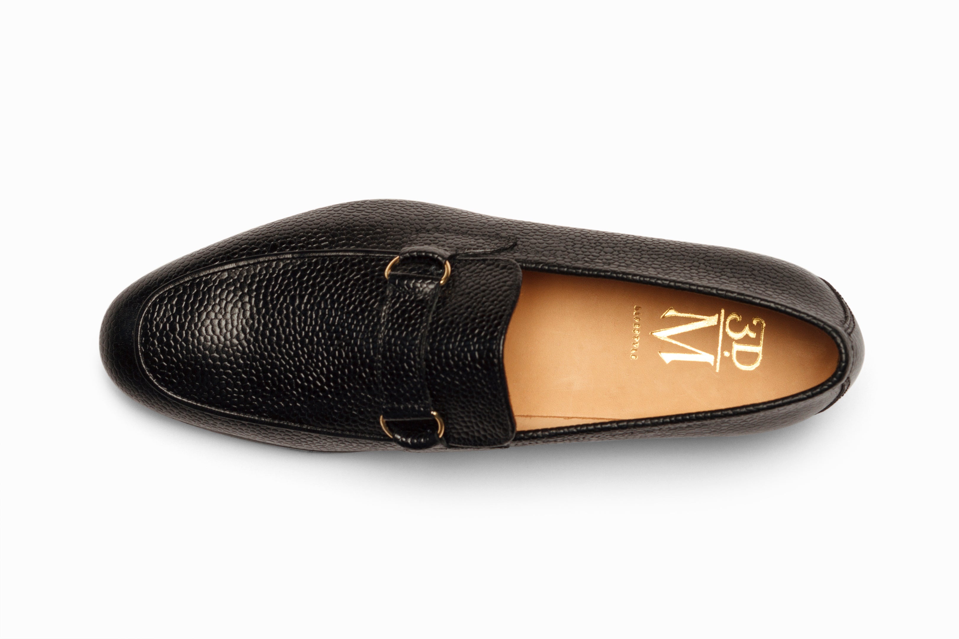 Lorenzo Leather Loafers Black Grain | 3DM Lifestyle display picture 3