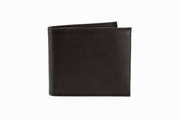 Slim Leather Wallet - Black