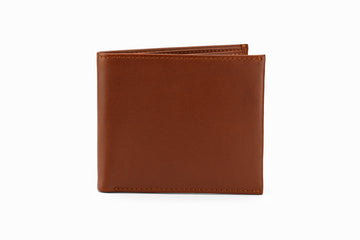 Slim Leather Wallet - Medium Brown
