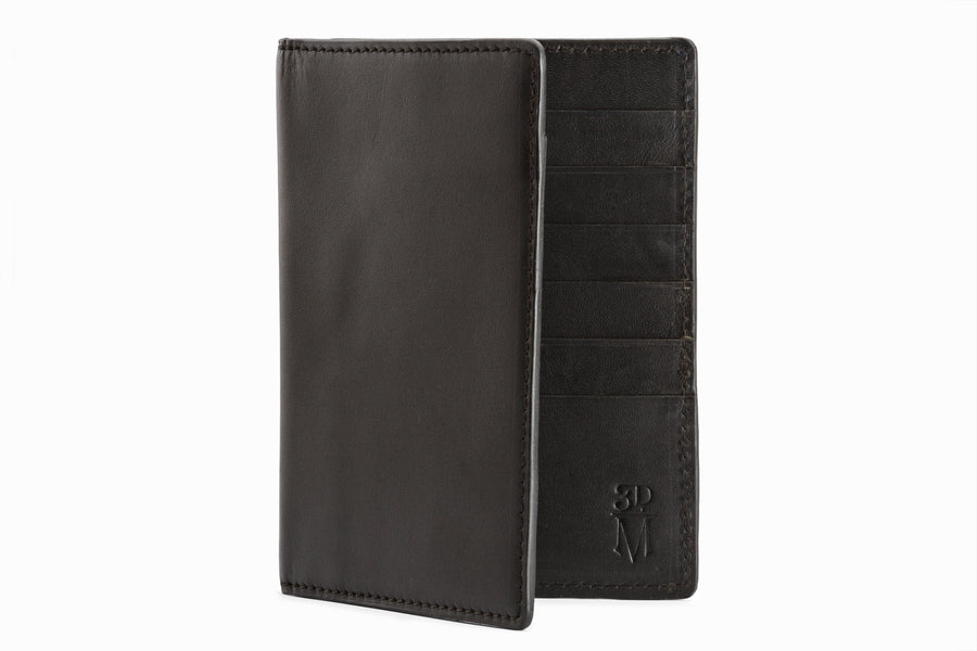 Passport Leather Wallet - Black