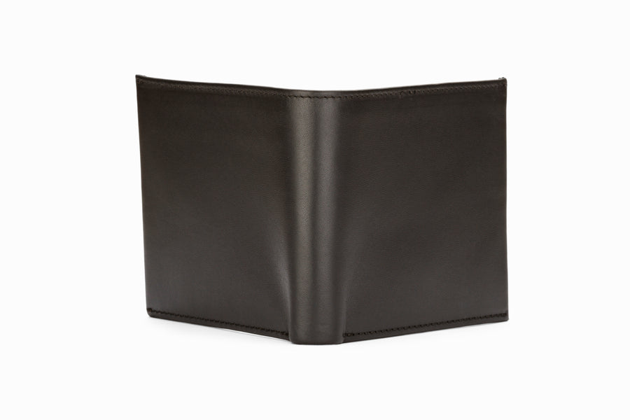 Slim Leather Wallet - Black