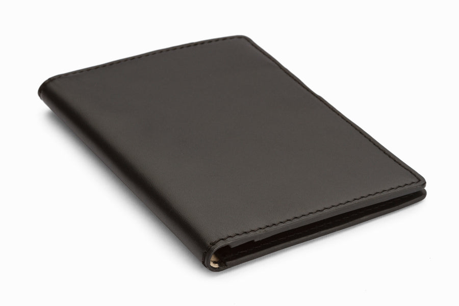Passport Leather Wallet - Black