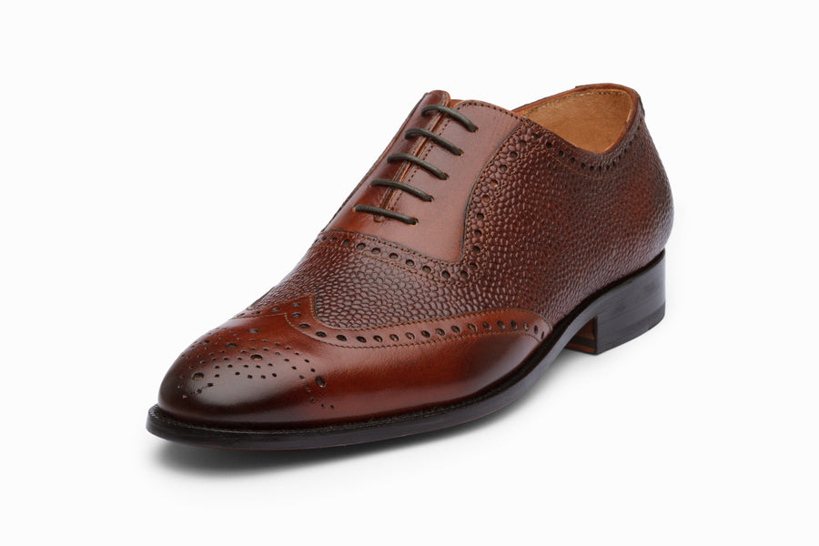 Wingtip Oxford Brogue - Sequoia Grain - MTO 5 Weeks