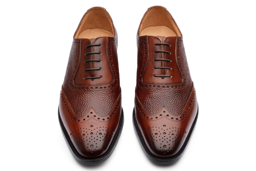 Wingtip Oxford Brogue - Sequoia Grain - MTO 5 Weeks