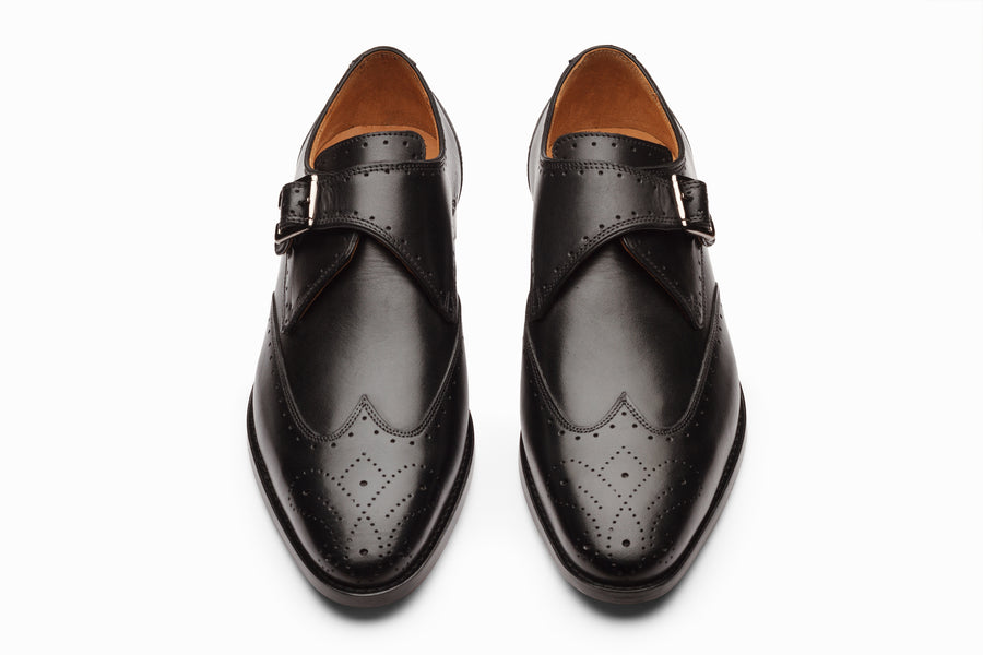 Buy Brogue Monkstraps - Black colour shoe for men online – 3DM Lifestyle