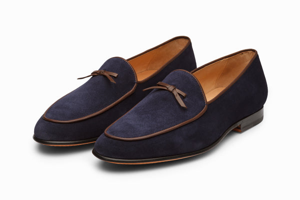 Buy Belgian Loafers - Navy Suede colour shoe for men online – 3DM Lifestyle