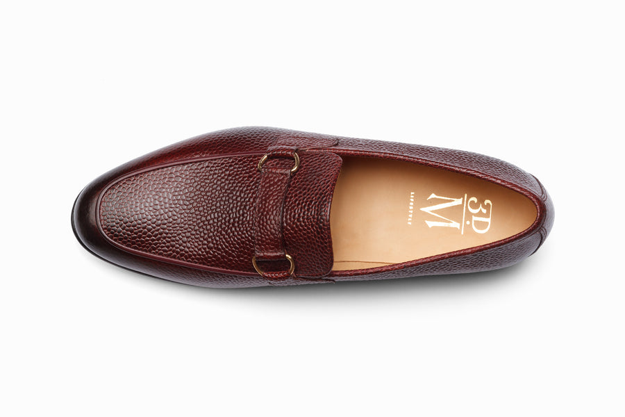 Lorenzo Leather Loafers- Burgundy Grain - MTO 5 Weeks