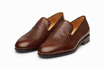 Venetian Loafer - Python Dark Brown