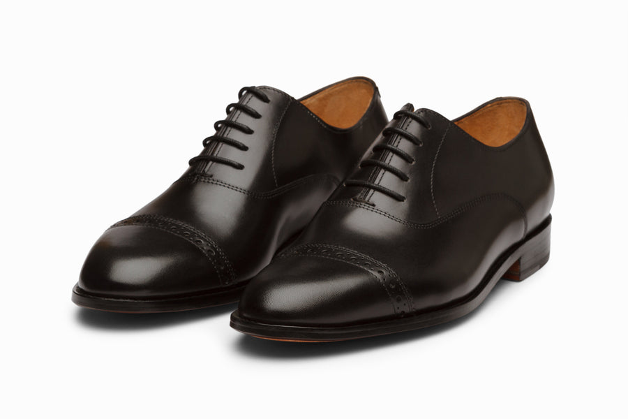Quarter Brogue Oxford - Black