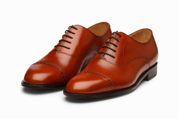 Quarter Brogue Oxford - Reddish Tan