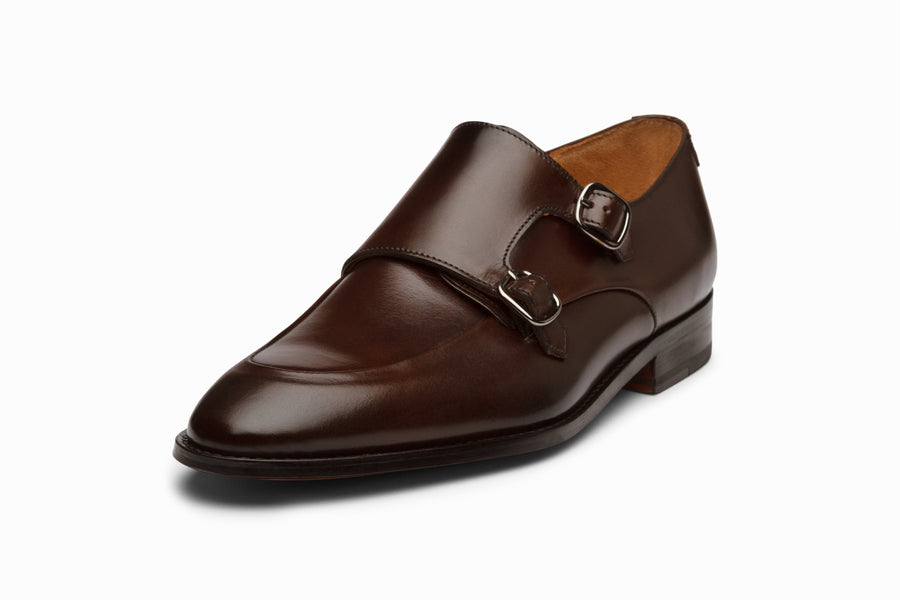 brown buckle dress shoes Mens Slip On Buckle Loafer Dress Shoes Medium Width in Black or Tan