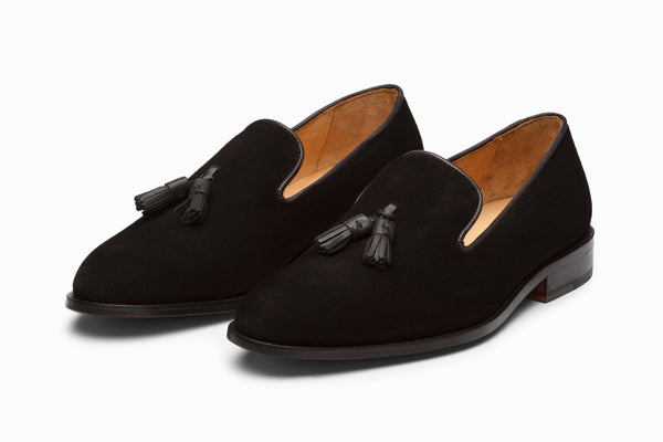 Buy Tassel Loafers - Black Suede colour shoe for men online – 3DM Lifestyle