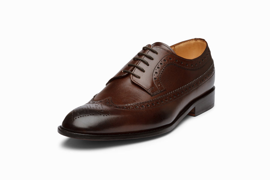 Longwing Brogue Derby - Dark Brown - MTO 5 Weeks