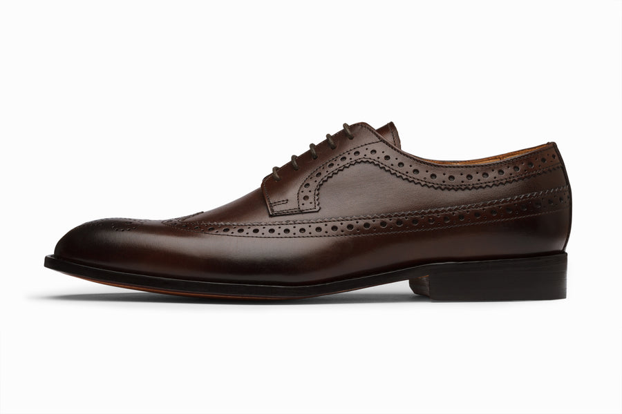 Longwing Brogue Derby - Dark Brown - MTO 5 Weeks