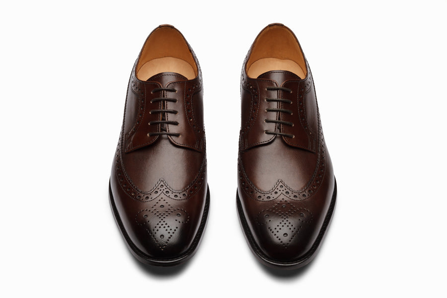 Longwing Brogue Derby - Dark Brown - MTO 5 Weeks