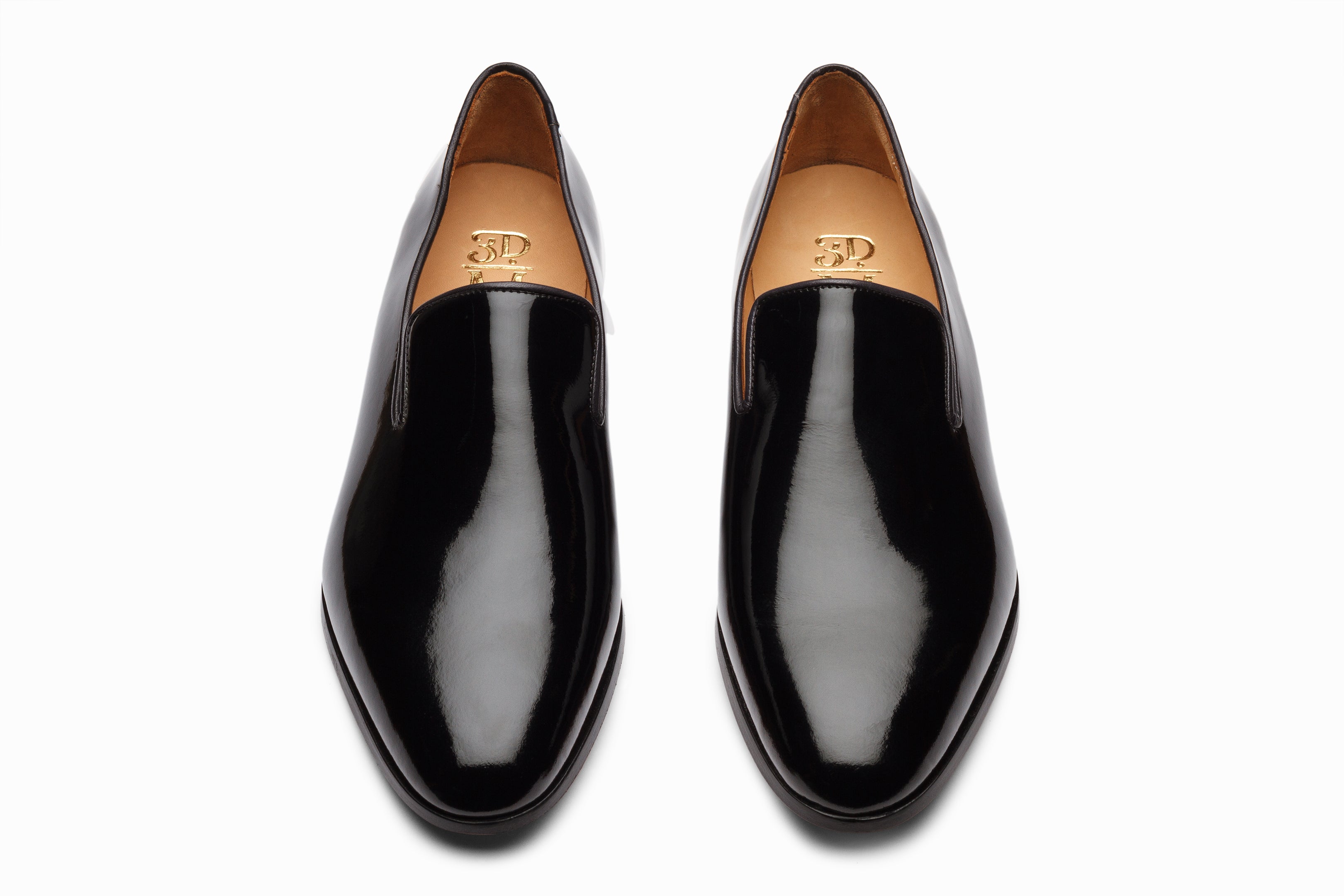 3DM Lifestyle Black Patent Loafers Dress Tuxedo Shoes Men’s Sz 8UK/8.5M US/42EU Penny Loafer Black | Men main image 4