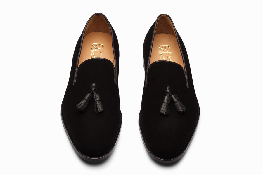 Tassel Loafers Black Suede (Classic) | Handcrafted | 3DM 3DM Lifestyle Tassel Loafers Black Suede (Classic) | Handcrafted | 3DM 3DM Lifestyle