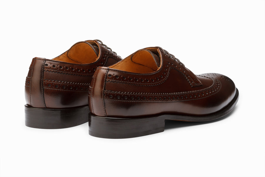Longwing Brogue Derby - Dark Brown - MTO 5 Weeks