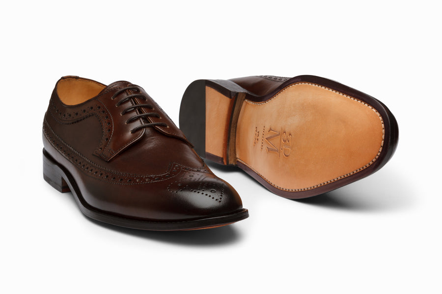 Longwing Brogue Derby - Dark Brown - MTO 5 Weeks