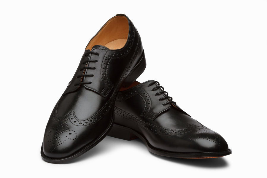 Longwing Brogue Derby - Black ( US 11 Only)