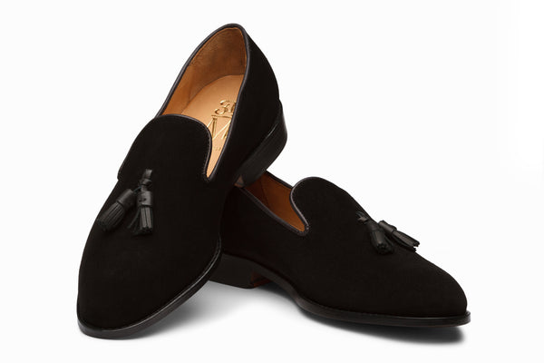 Buy Tassel Loafers - Black Suede colour shoe for men online – 3DM Lifestyle