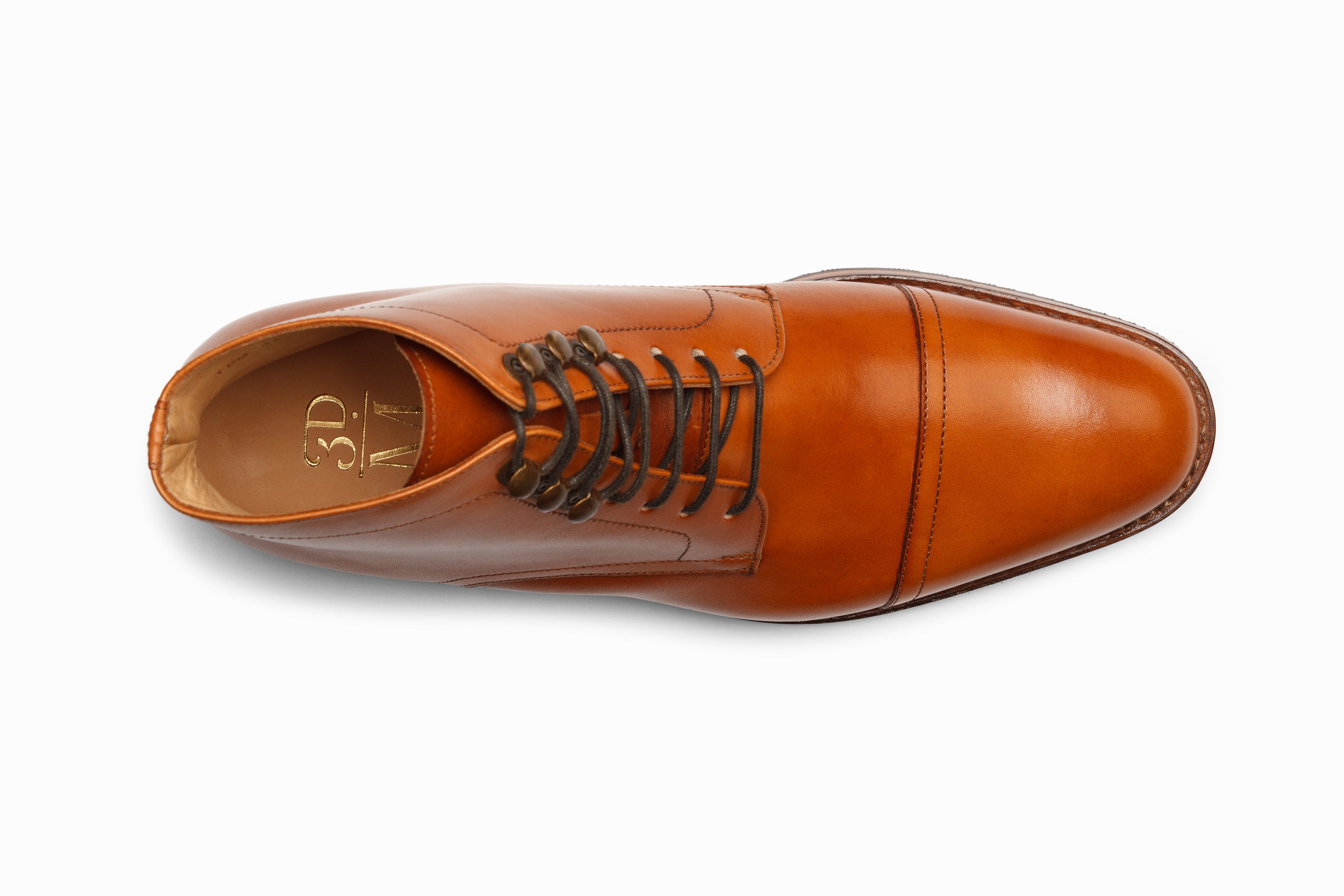 3DM Lifestyle Men\'s Toecap Derby Boots Tan Leather Lace-Up Boots size 13 20191105_3dm_0103rt_3240x2160_  main image 4
