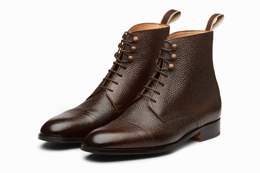 3DM X MSP - Field Grain Leather Boots - Dark Brown Grain