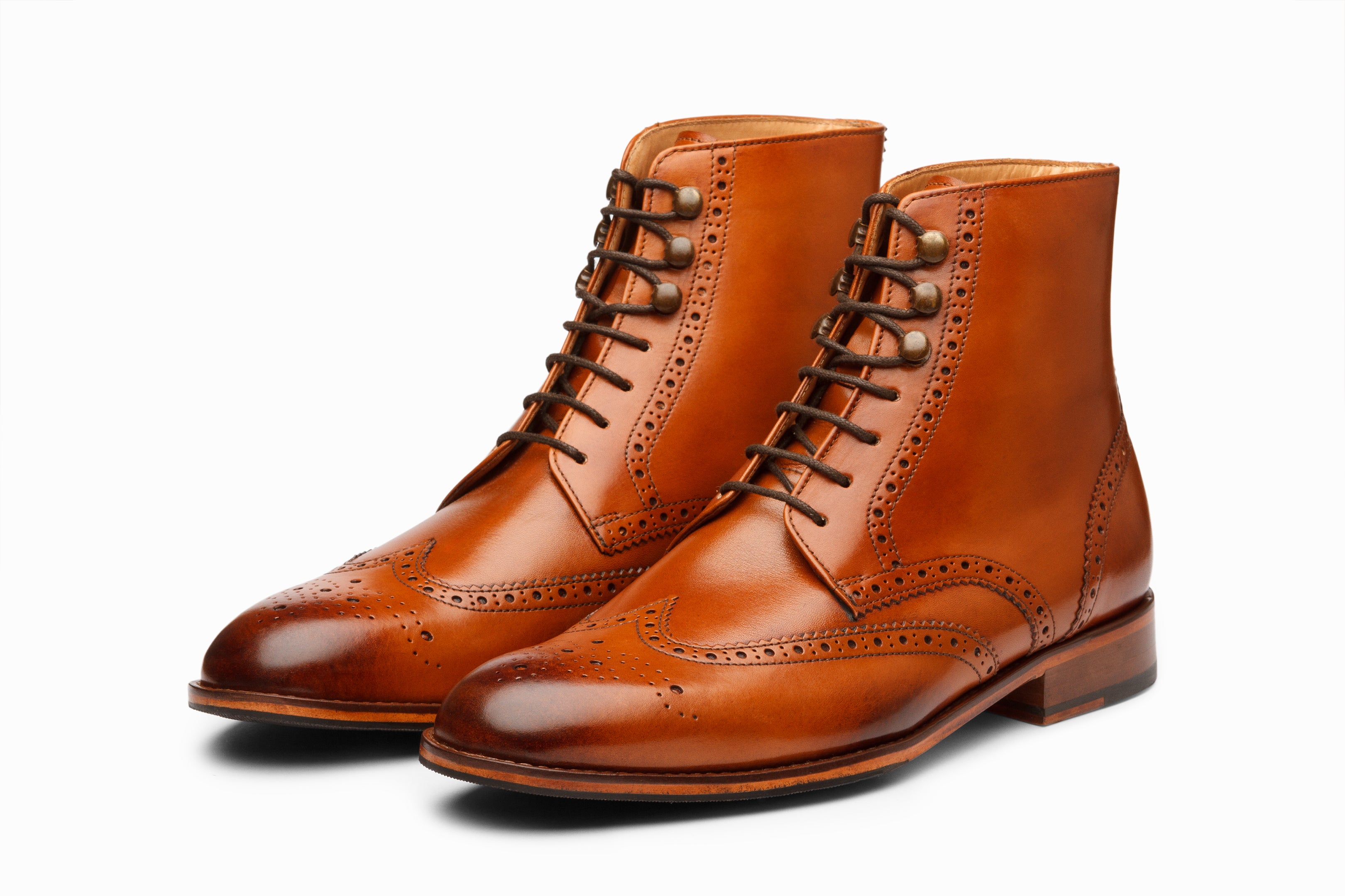 3DM Lifestyle Men\'s Toecap Derby‎ Boots Tan Leather Lace-Up Boots size 13 20191105_3dm_0084rt_3240x2160_  main image 2