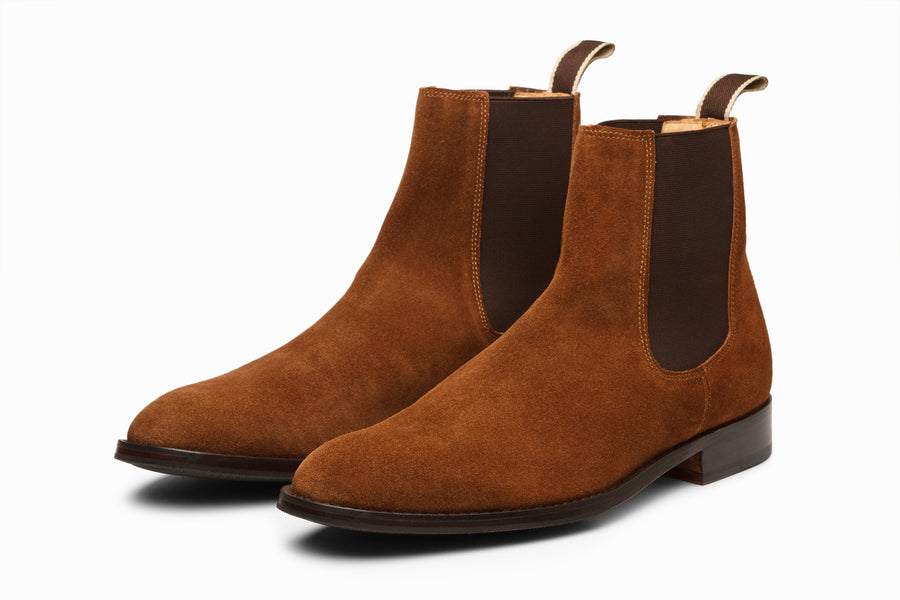 Buy Chelsea Boot - Cognac Suede colour for men online – 3DM Lifestyle