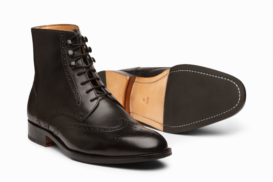 wingtip dress boots Santimon Men's Chelsea Breathable Slip-on Formal Boots for Men Casual Ankle Men Boots Black 6.5 US The Tan of new era men who wear colors John Oxblood Wingtip Brogue Boot