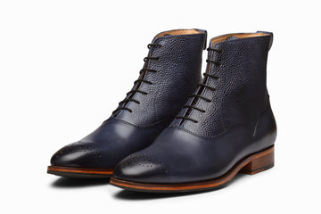 Balmoral Leather Boot - Blue