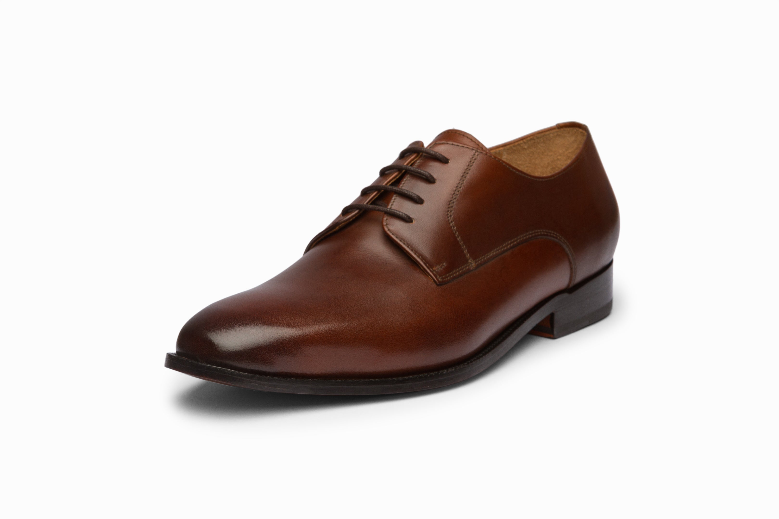 Plain Derby Brown | Handcrafted Full-Grain Leather | 3DM 