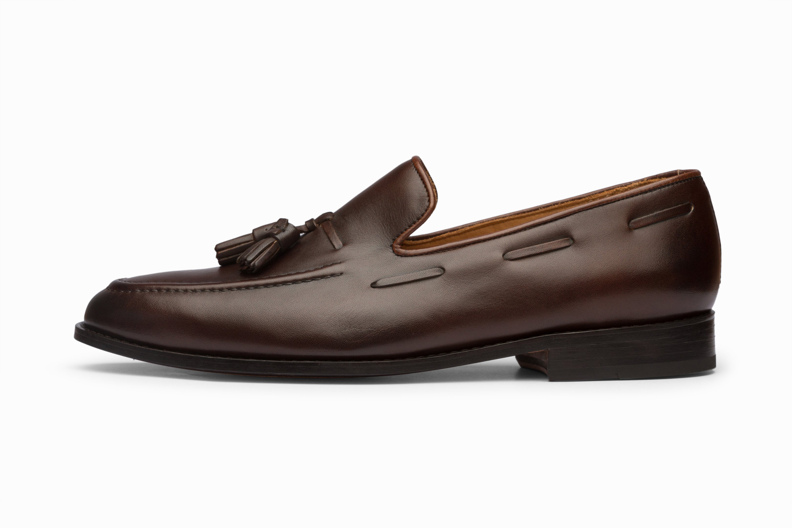 Saks Fifth Avenue Men\'s Dark Brown Leather Tassel Loafers Blacks Saks Fifth Avenue Men main image 2