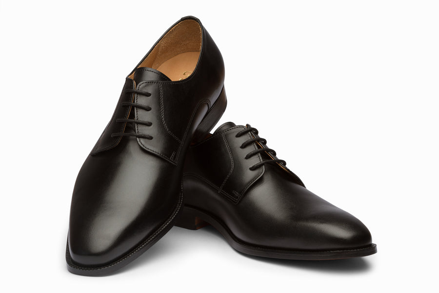 black derby dress shoes Mezlan Shoes Men's Designer Black Fancy Embossed Derby Lontani