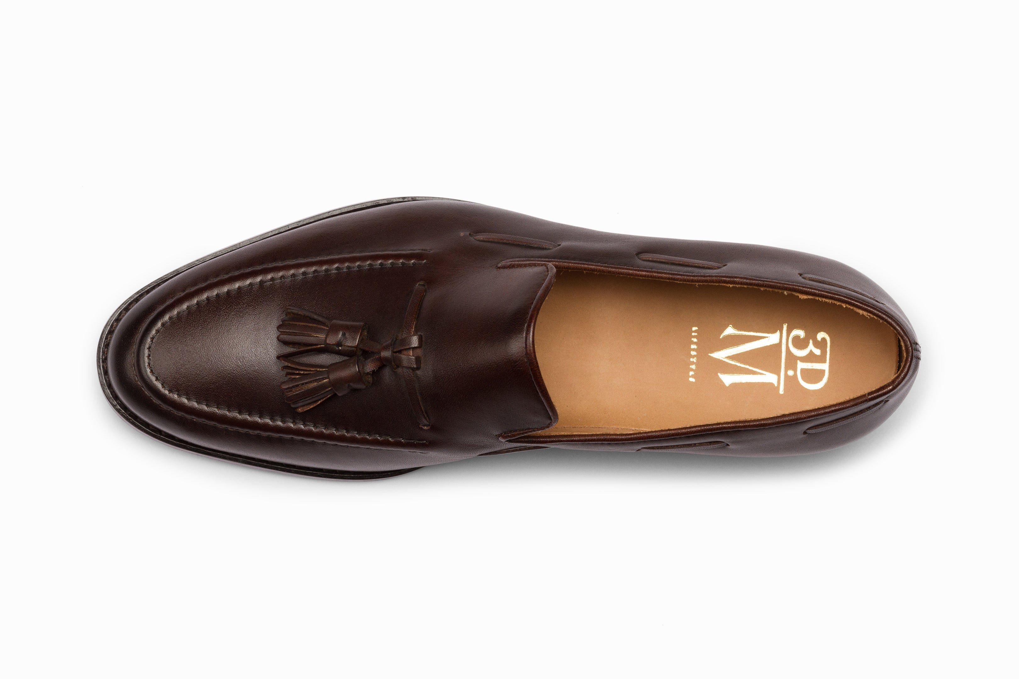 sydney sweeney anyone but you brown dress Papanatas Brown Leather Tassel Loafer