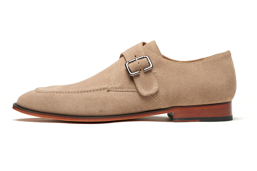Claphalm Single Monkstrap - Taupe Suede (US 9, 10, 11 & 14 Only)