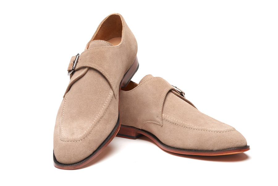 Claphalm Single Monkstrap - Taupe Suede (US 9, 10, 11 & 14 Only)