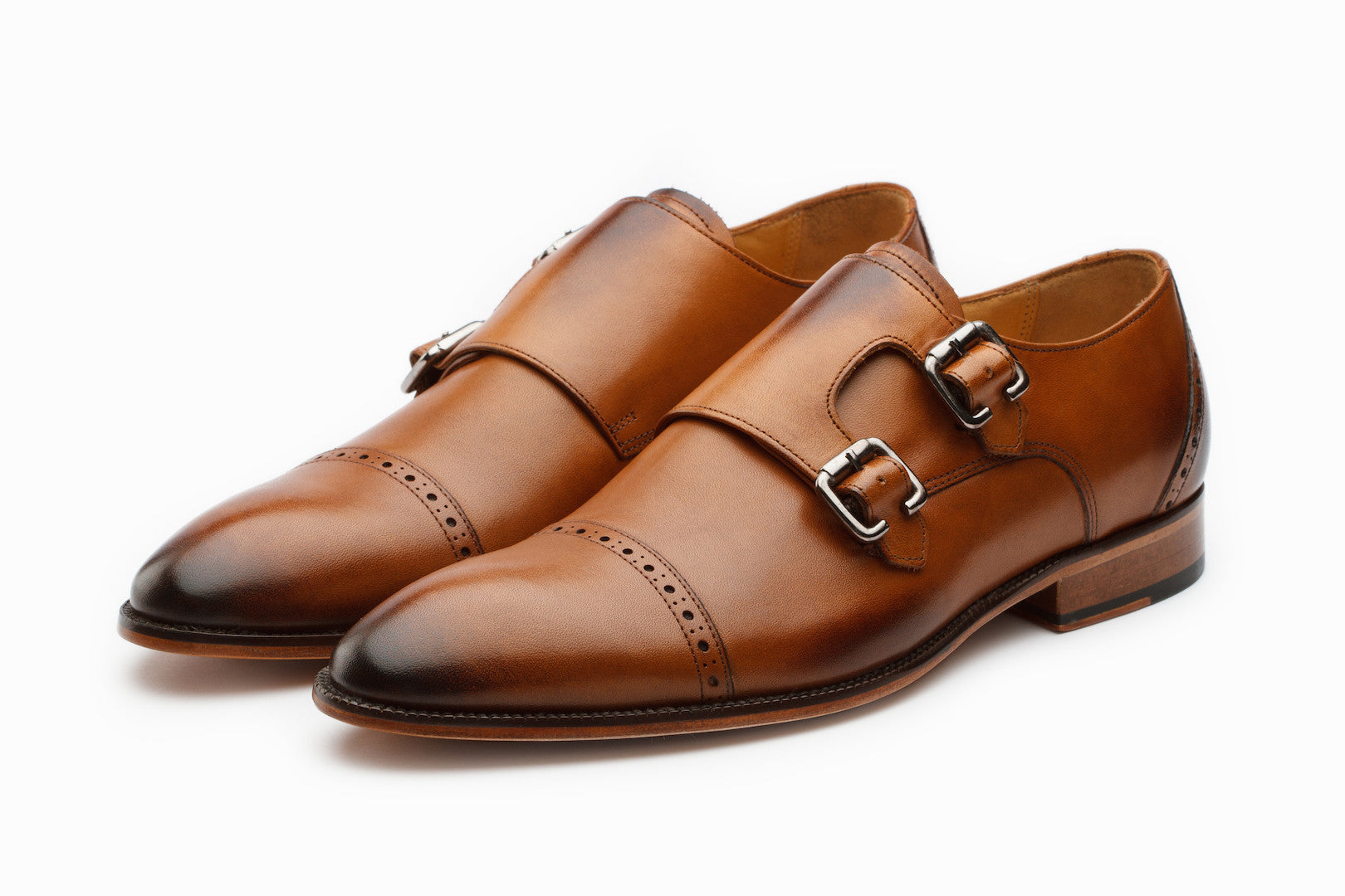 Double Monkstrap Tan