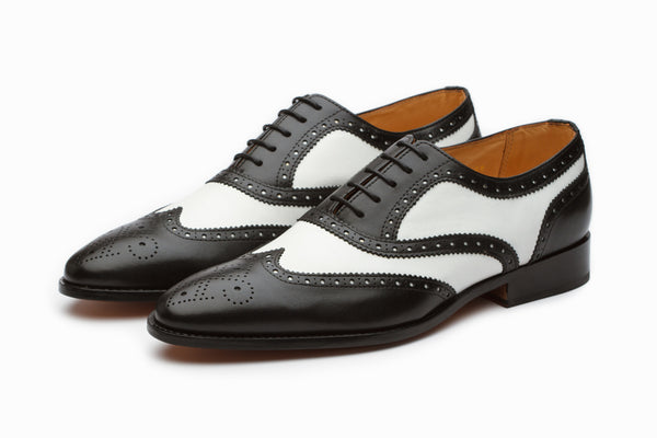 Buy Spectator Wingtip Oxford - Black/White colour shoe for men online ...