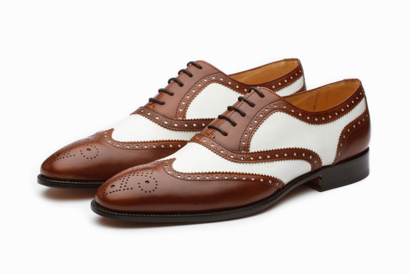 Buy Spectator Wingtip Oxford Brown/White colour shoe for men