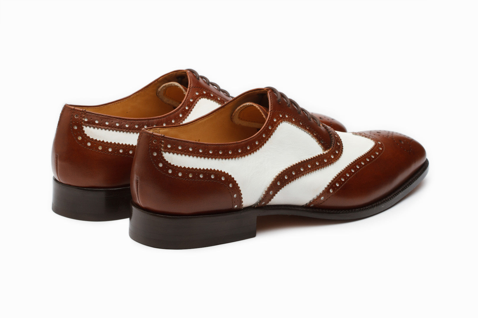 Brown & White Spectator Wingtip Oxford