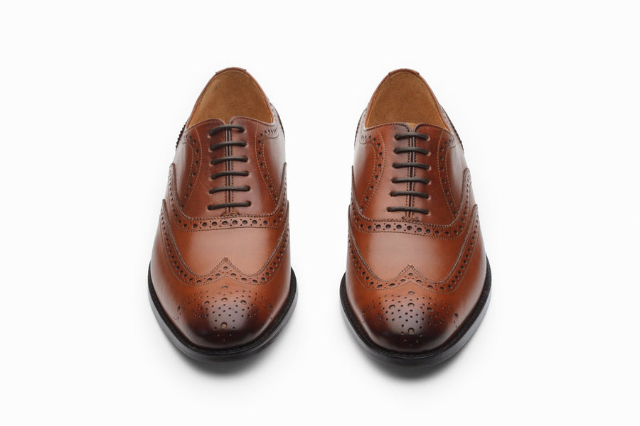 Oxfords - Wingtip Brogues - Dark Cognac